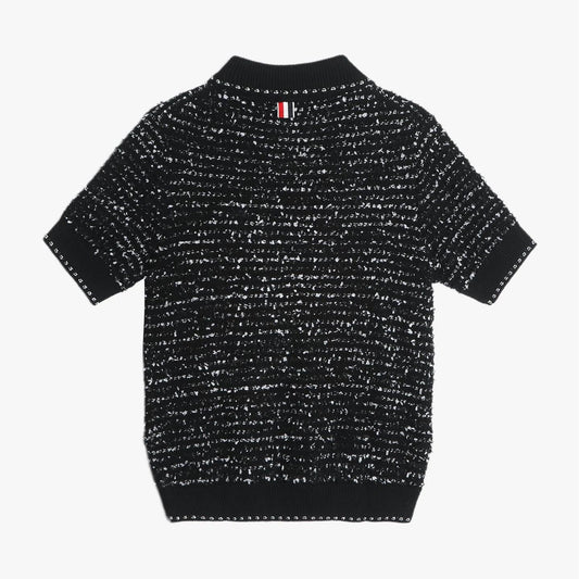 2025SS Unisex Tweed POLO Short Sleeve THOM TREND