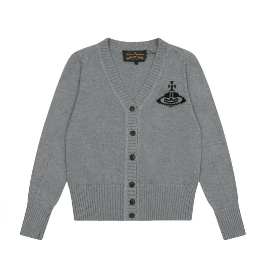 Vivienne Westwood-Color Cotton-Wool Cardigan