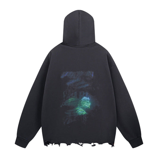 Balenciaga Men's Distressed Hoodie