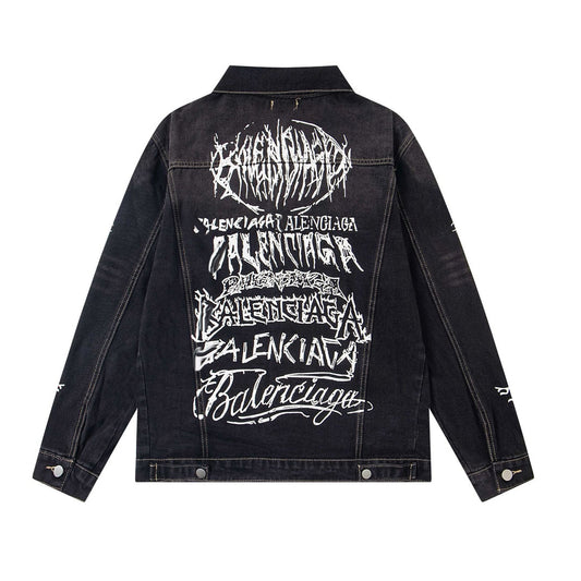 Balenciaga logo Black Jacket
