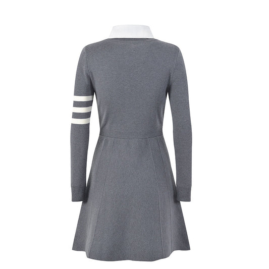 Thom Browne 2026SS Women's Wool Dress | Elegant Knit Dress
