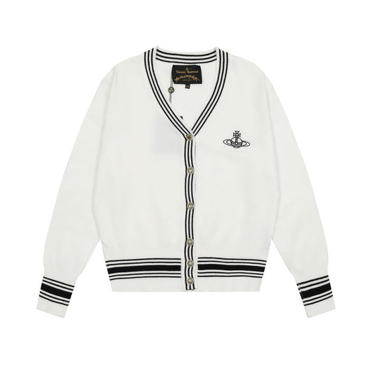 Vivienne Westwood Color-block Cotton-Wool Cardigan