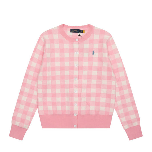 Ralph Lauren Women‘s Plaid Knit Cardigan