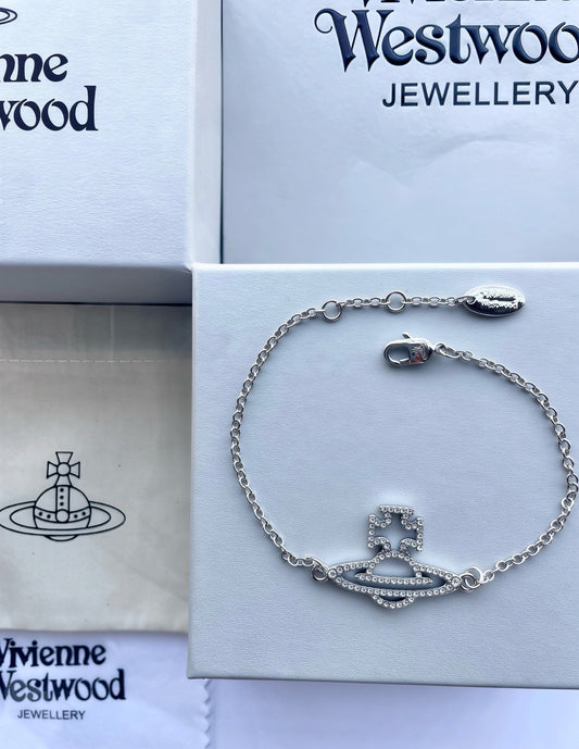 Vivienne Westwood Simple Rhinestone Bracelet