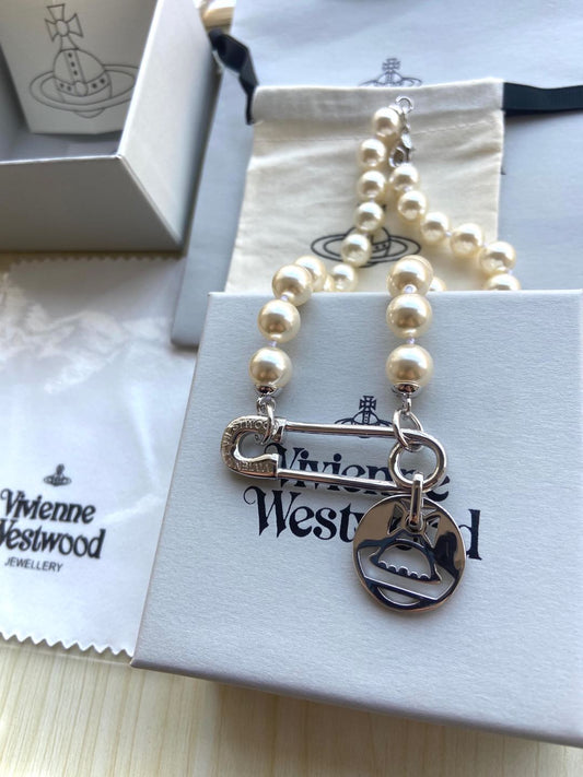 Vivienne Westwood Pearl & Pin Bracelet