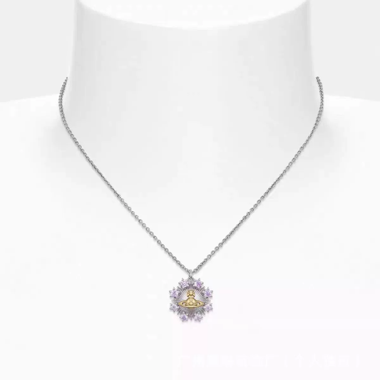 Vivienne Westwood Snowflake Rhinestone Necklace