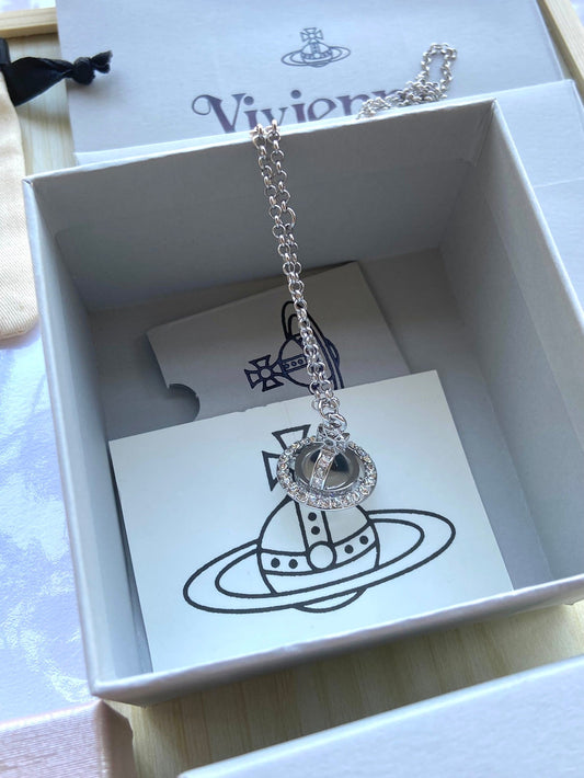 Vivienne Westwood Crystal Planet Necklace