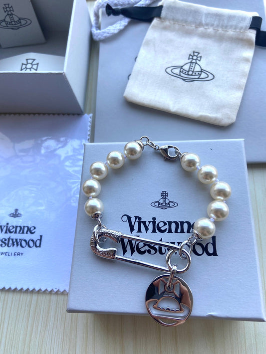 Vivienne Westwood Pearl & Pin Bracelet