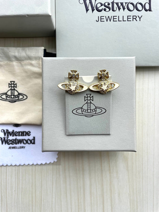 Vivienne Westwood Saturn Planet Stud Earrings