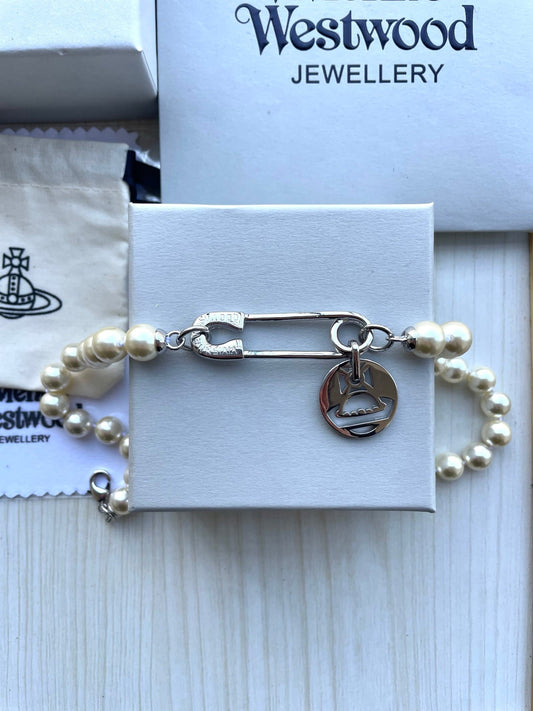 Vivienne Westwood Pearl & Pin Bracelet