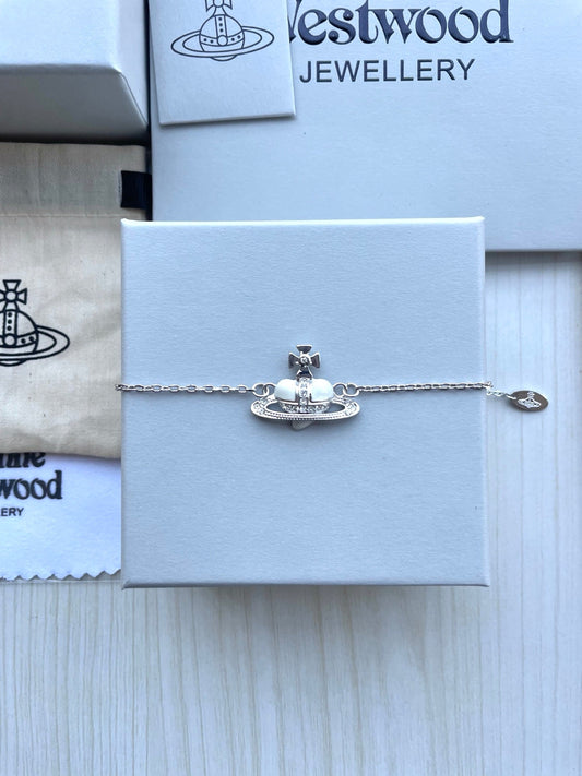 Vivienne Westwood Shell & Rhinestone Bracelet