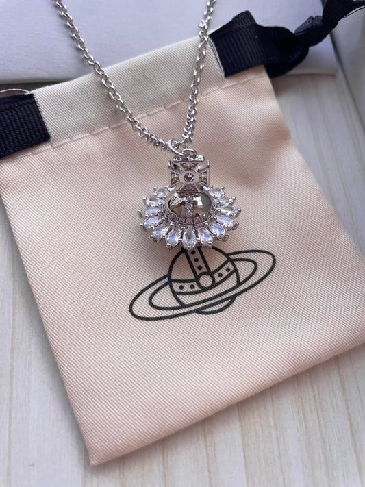 Vivienne Westwood Full-Rhinestone Collar Necklace
