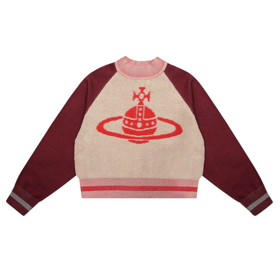 Vivienne Westwood Color-block Cotton-Wool Sweater