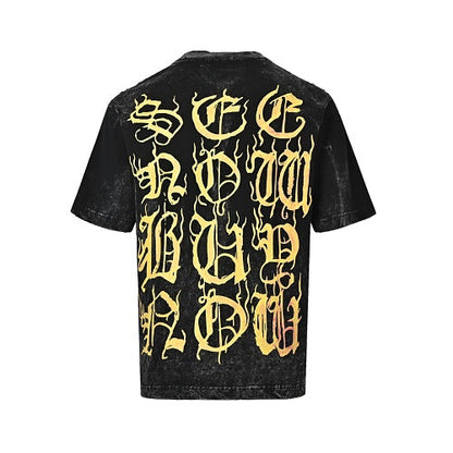 Balenciaga Cotton T-Shirt with Glass Fibre Trim