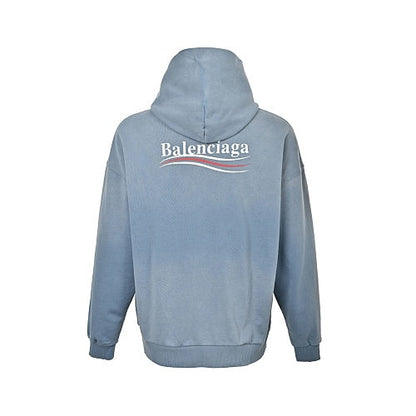 Balenciaga Print Unisex Cotton Hoodie