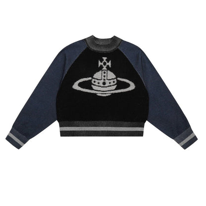 Vivienne Westwood Color-block Cotton-Wool Sweater