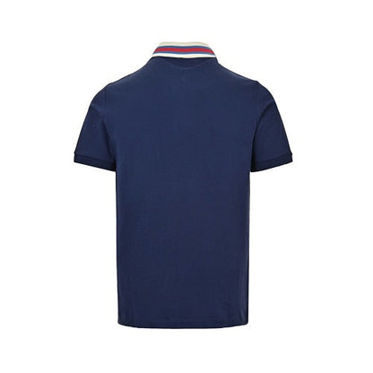 Gucci GG Web Stripe Collar Polo Shirt