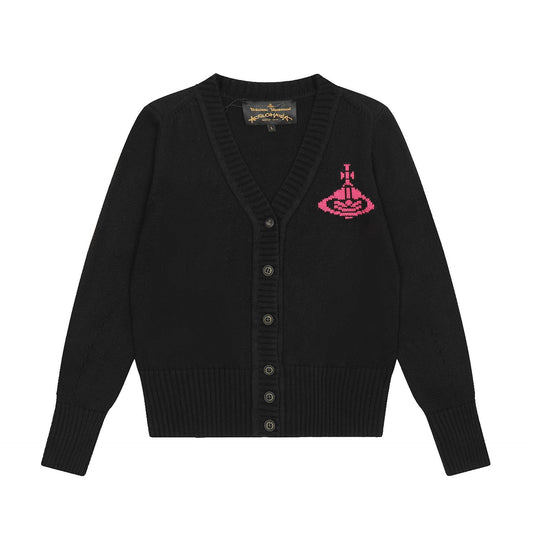 Vivienne Westwood-Color Cotton-Wool Cardigan