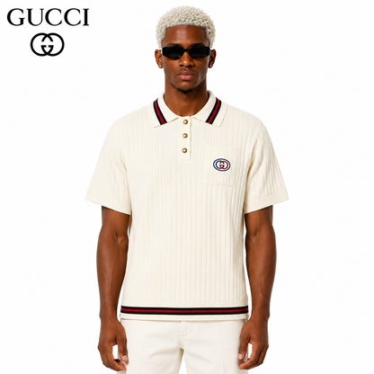 Gucci Embroidered Polo Shirt