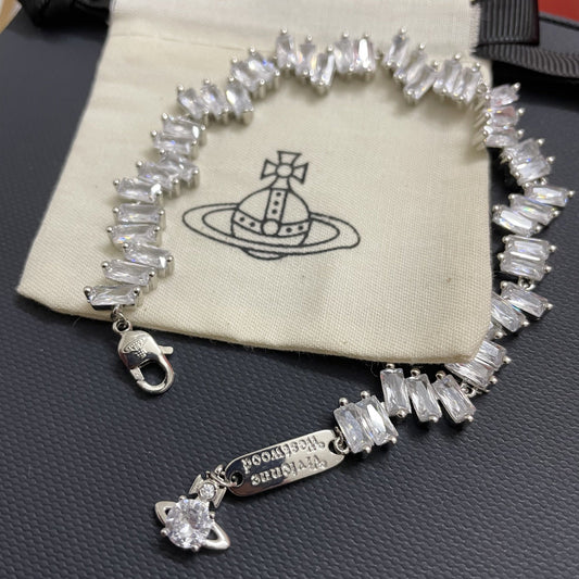 Vivienne Westwood Full-Rhinestone Bracelet