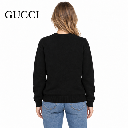 Gucci Unisex Jacquard Smiley Crewneck Sweater