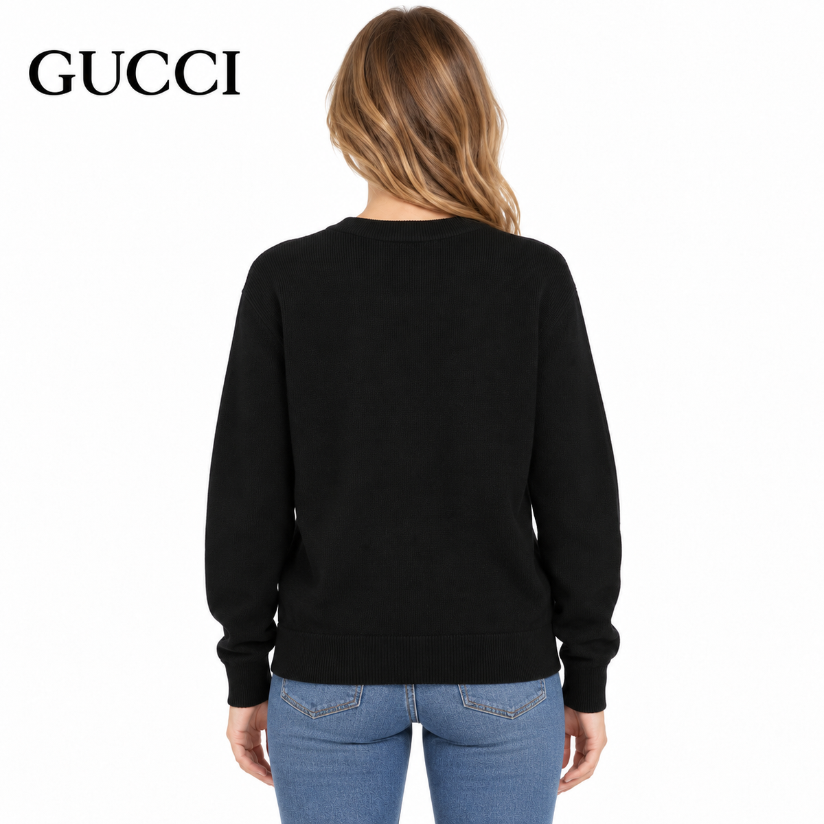 Gucci Unisex Jacquard Crewneck Sweater