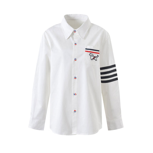 Thom Browne 2025SS Women's Loose-Fitting Shirt