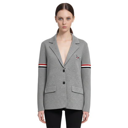 Thom Browne Women's Classic Blue Coat