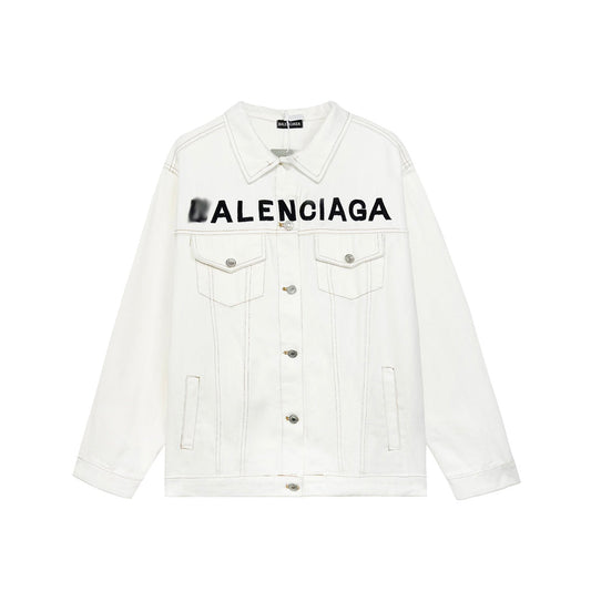 Balenciaga White Embroidery Jacket