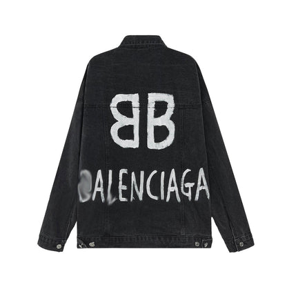Balenciaga  Black LOGO Jacket