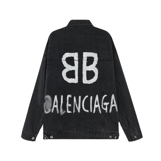 Balenciaga  Black LOGO Jacket