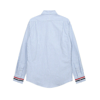 Thom Browne  Spring Summer Men's Striped Long Sleeve Shirt