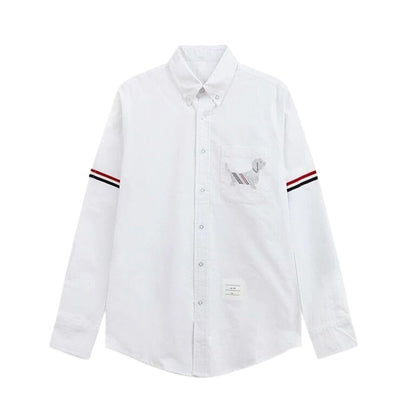 Thom Browne 2026 Puppy Embroidery Long Sleeve Shirt