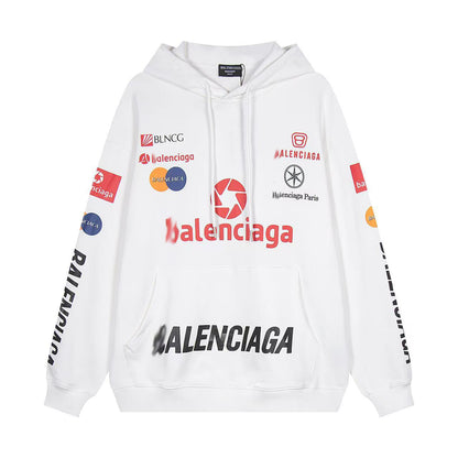 Balenciaga LOGO Print Gradient Hoodie