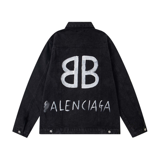 Balenciaga Black Denim Jacket