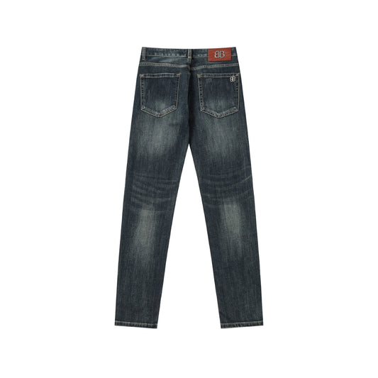 Balenciaga  New Blue Distressed Jeans