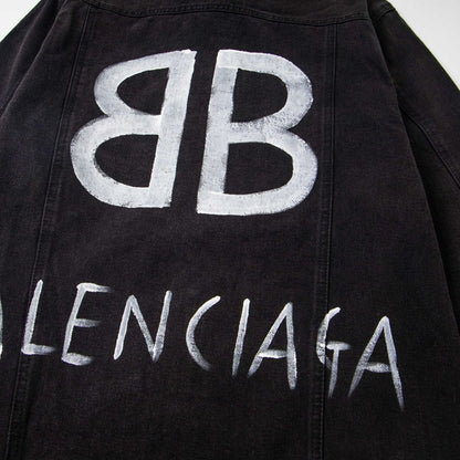 Balenciaga Black Denim Jacket