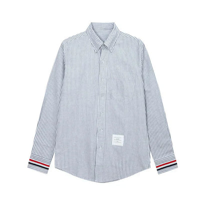 Thom Browne  Spring Summer Men's Striped Long Sleeve Shirt