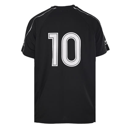 Balenciaga Soccer Jersey Crest T-Shirt in Black & Blue