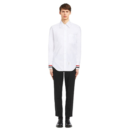 Thom Browne 2025 Spring Summer Men's Solid Cotton Shirt