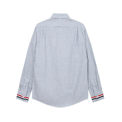Thom Browne  Spring Summer Men's Striped Long Sleeve Shirt