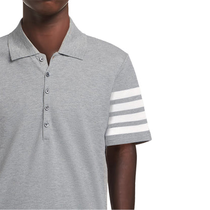 4-Bar Signature Cotton Polo Shirt