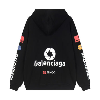Balenciaga LOGO Print Gradient Hoodie