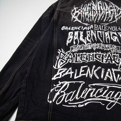 Balenciaga logo Black Jacket