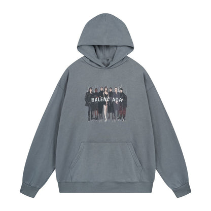 Balenciaga Couples Print Hoodie