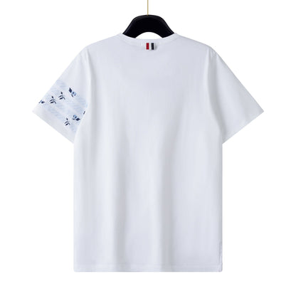 Classic 4-Bar Cotton T-Shirt