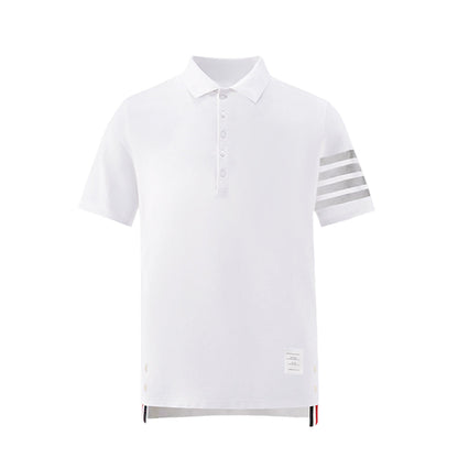 4-Bar Signature Cotton Polo Shirt