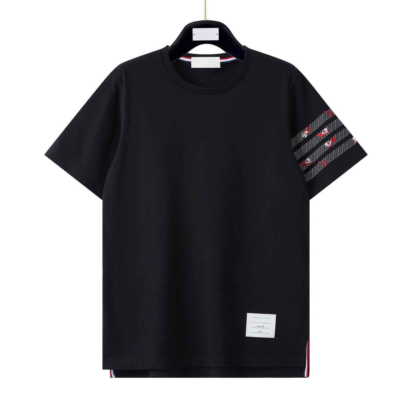 Classic 4-Bar Cotton T-Shirt