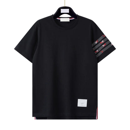 Classic 4-Bar Cotton T-Shirt
