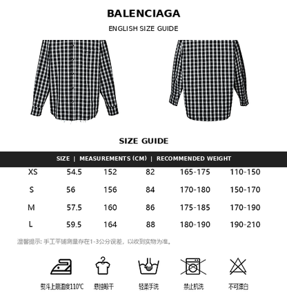 Balenciaga Cotton Shirt with Glass Fiber Trim